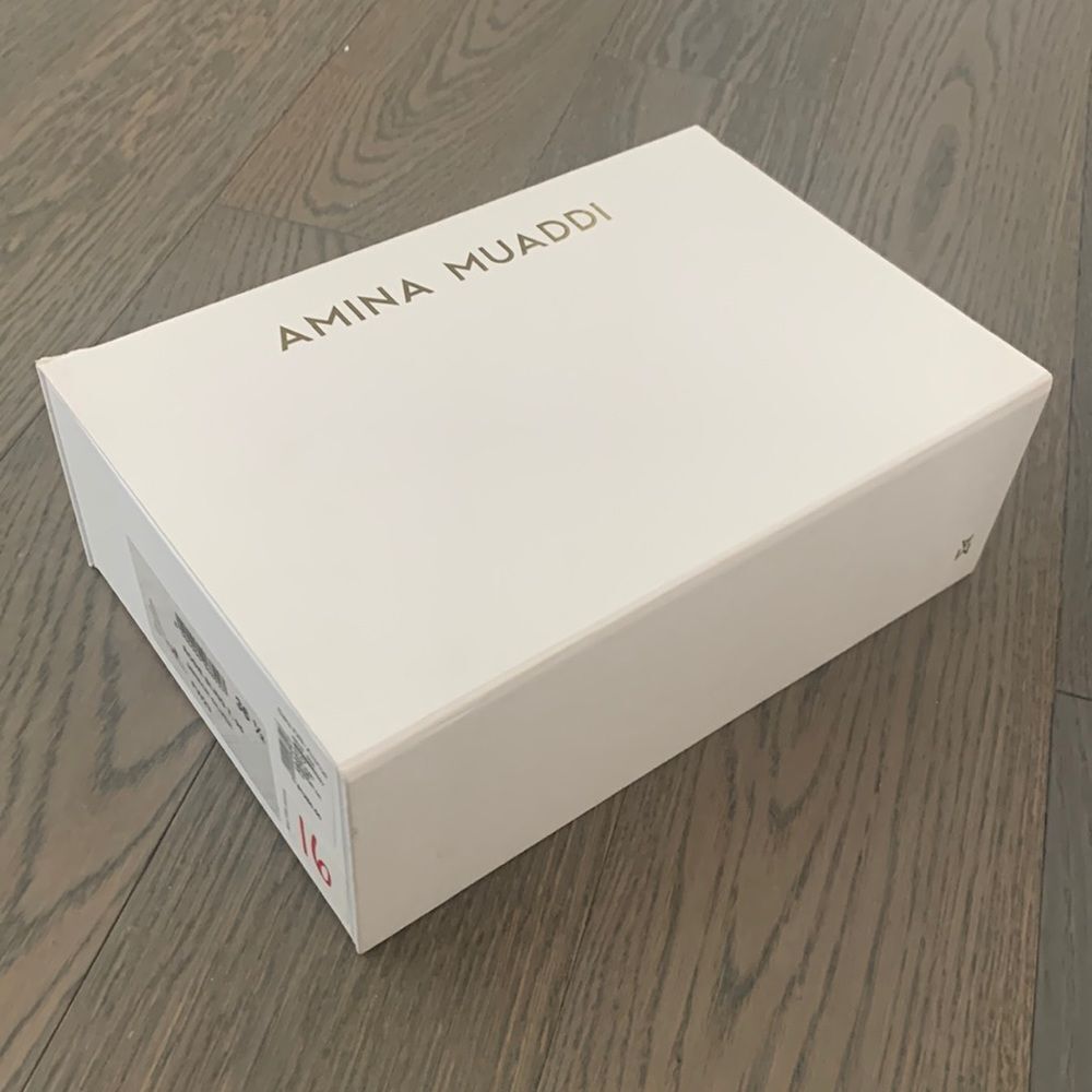 Amina Muaddi Empty Shoe Box Replacement Storage 12”x8”x4”
